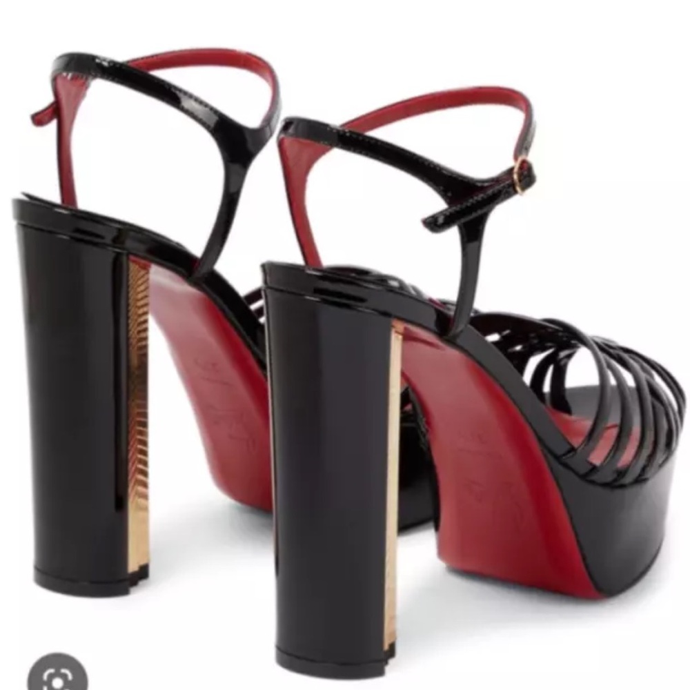 Louboutin- Coluna Girl 130mm Platform Sandals - Picture 10 of 16